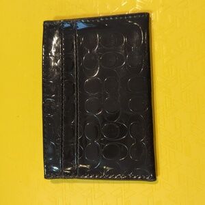 Coach patent leather card case